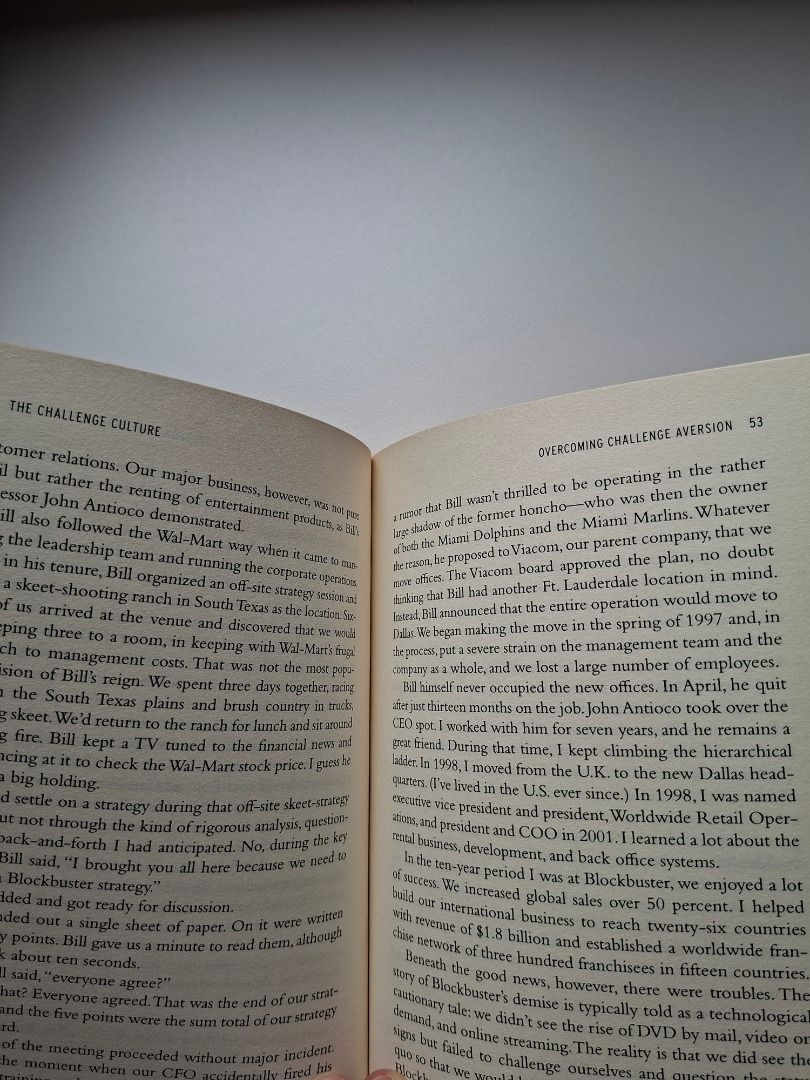 The Challenge Culture by Nigel Travis (Category: Storybooks) located in Marikina City. Submitted by picklekoy (Listing ID 1470962406, Image 3). Description: Challenge Culture book written by Nigel Travis, former chairman and CEO of Dunkin' Brands. Pre-loved books are in good, readable condition with minor handling wear and some sun-fading/discoloration from shelf storage. Please see photos..