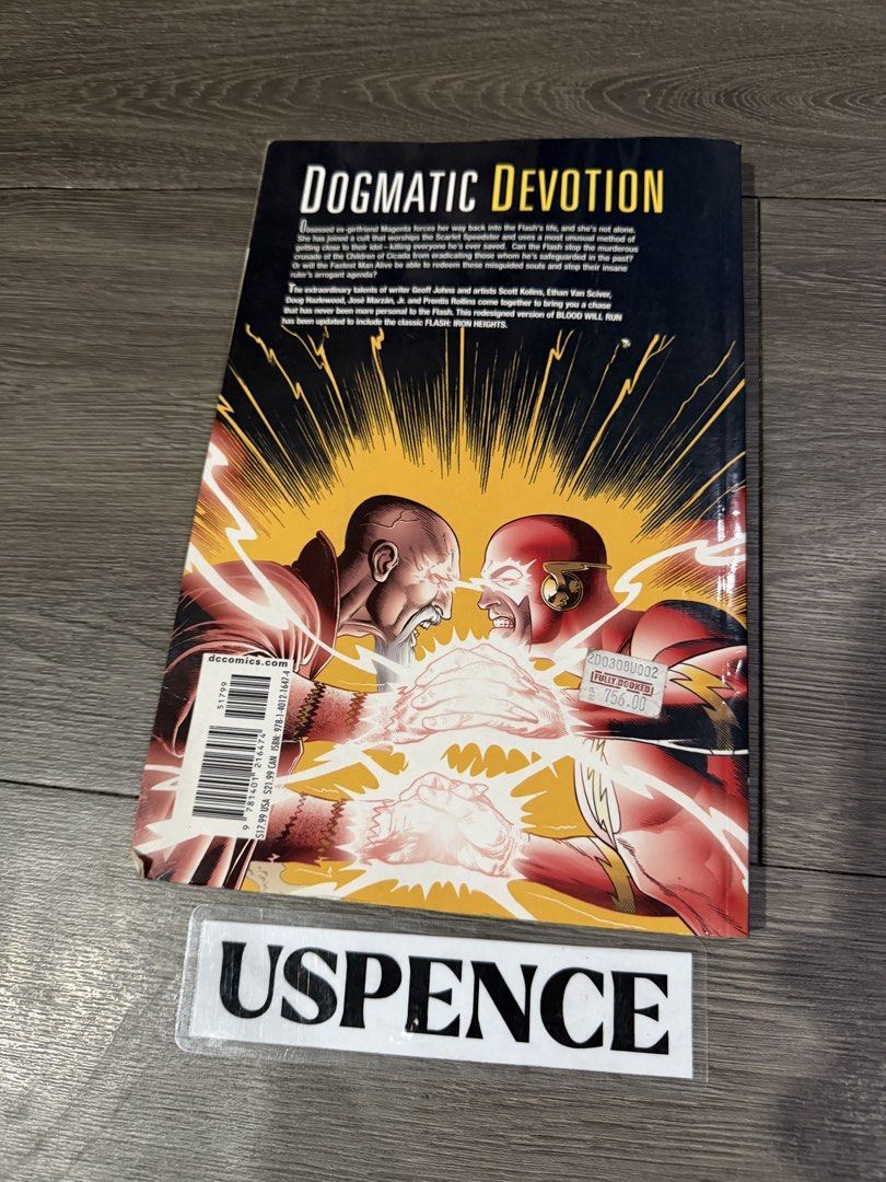 The Flash Blood DC Comics (Category: Comics & Manga) located in Makati City. Submitted by uspence (Listing ID 1471038952, Image 3). Description: - Title: The Flash: Blood Will Run (Trade Paperback) - Author/Writer: Geoff Johns - Artists: Scott Kolins, Doug Hazlewood, Ethan Van Sciver - Publisher: DC Comics - Format: Softcover, full color - Condition: Spine intact, highly readable pages.