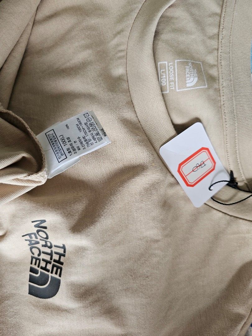 The North Face Simple Dome T-Shirt (Category: Tshirts & Polo Shirts ) located in Baguio. Submitted by kayeonlineshop (Listing ID 1471025818, Image 3). Description: beige The North Face Simple Dome T-Shirt featuring a crew neck and a small black brand logo on the left chest..