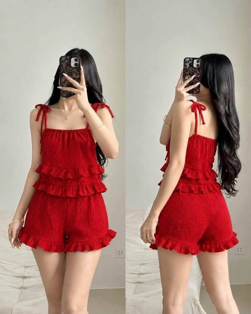THERESE TOP AND SHORT TERNO (Category: Sets or Coordinates) located in Cainta. Submitted by agirlnamedkatkatII (Listing ID 1470981598, Image 1). Description: THERESE TOP AND SHORT TERNO P290.00 FREESIZE CAN FIT FROM SMALL FABRIC: BARK CREPE FABRIC NOTE: PLEASE PROVIDE 2ND AND 3RD COLOR OPTIONS.