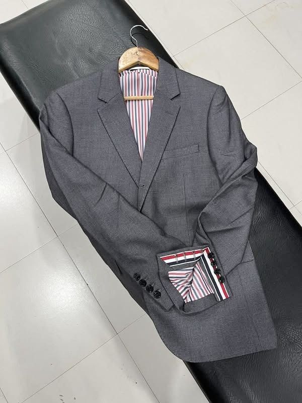 Thom Browne Fully Embroid Dog Blazer Jacket (Category: Coats, Jackets and Outerwear) located in Manila. Submitted by pure.ayoyyysss (Listing ID 1471076615, Image 1). Description: Thom Browne Fully Embroid Dog Blazer Jacket Sz3 Width : 21 Length : 29 Sleeve : 25 Execellent No issue 5k.