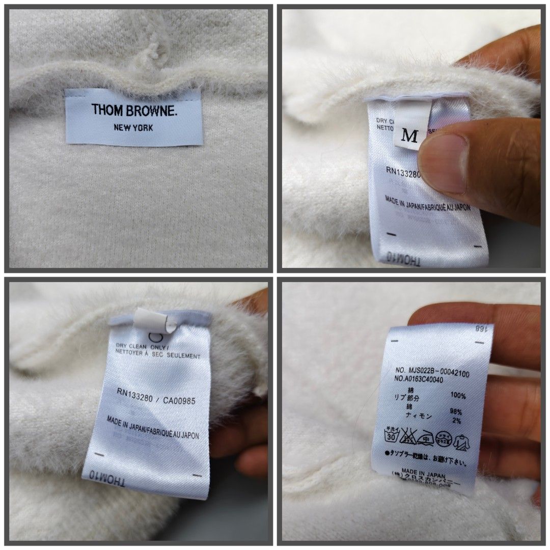 THOM BROWNE mohair (thick/heavy cloth) (Category: Coats, Jackets and Outerwear) located in Baguio. Submitted by archival_thrifted.ph. (Listing ID 1471004624, Image 2). Description: FOR SALE‼️ .THOM BROWNE MOHAIR .THICK AND HEAVY CLOTH . EXCELLENT CONDITION .MINIMAL STAINS BARELY VISIBLE .SIZE MEDIUM ON TAG .PHP 1380 PLUS SF .❌❌ COP/COD .MOP GCASH .COURIER J&T .BAGUIO AREA .DM FOR SURE BUYER TY.