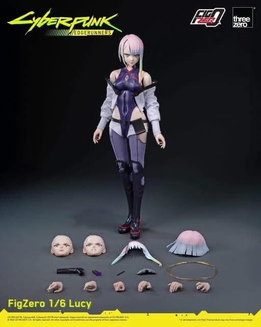 threezero FigZero 1/6 Cyberpunk Edgerunners Lucy Action Figure (Category: Figurines & Statues) located in Manila. Submitted by mauchan00000303 (Listing ID 1470995583, Image 1). Description: - Authentic threezero FigZero 1/6 scale Lucy action figure from Cyberpunk: Edgerunners - Highly articulated for dynamic posing and display - Includes multiple interchangeable faceplates and hands - Comes with iconic weapons including the monowire accessory and