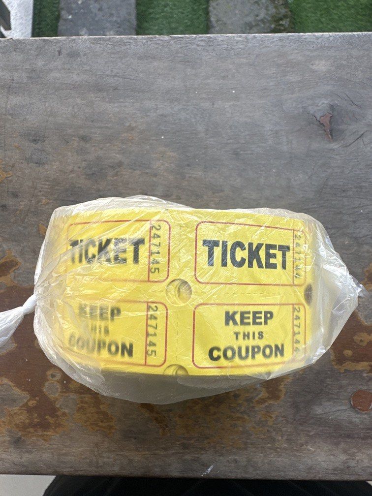 Ticket Coupon Raffle (Category: Events Tickets) located in Manila. Submitted by xenasales (Listing ID 1471003516, Image 1). Description: Ticket for raffle or other games.