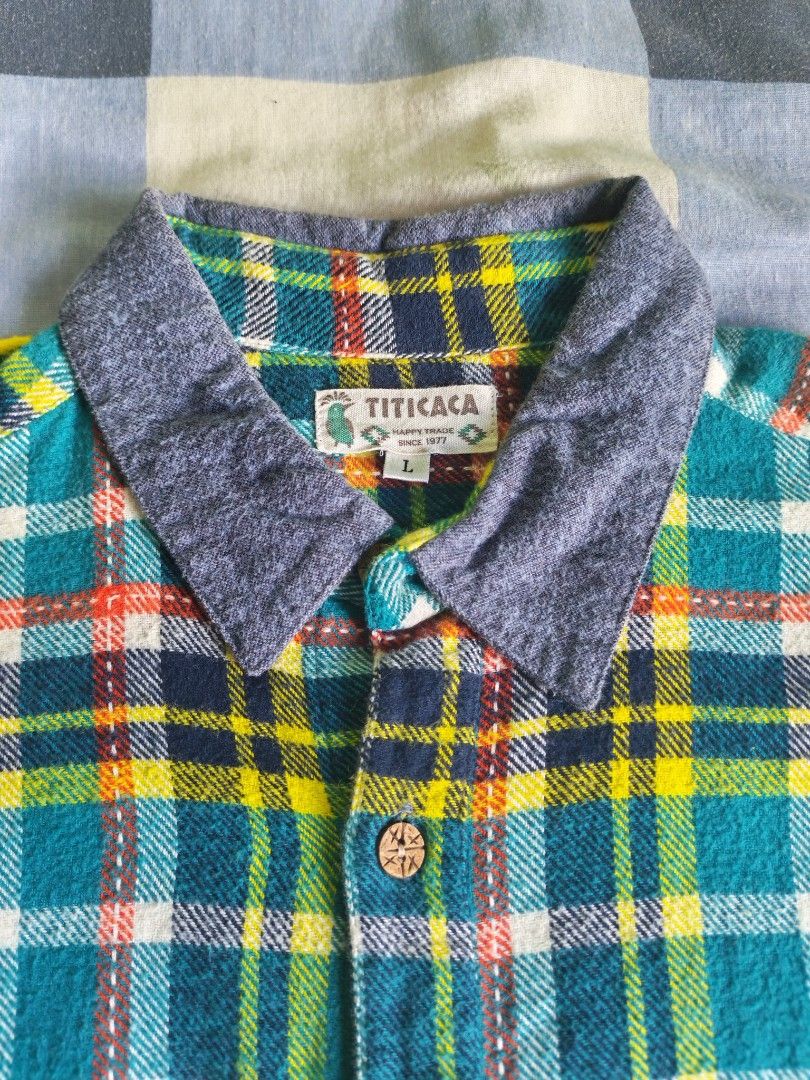 Titicaca flannel shirt (Category: Tshirts & Polo Shirts ) located in Las Pinas. Submitted by thriftkid_26 (Listing ID 1471029492, Image 2). Description: Titicaca flannel shirt Japanese brand Size: L Dimes:W26" xL20" In good condition 680+sf Can ship via J&t.