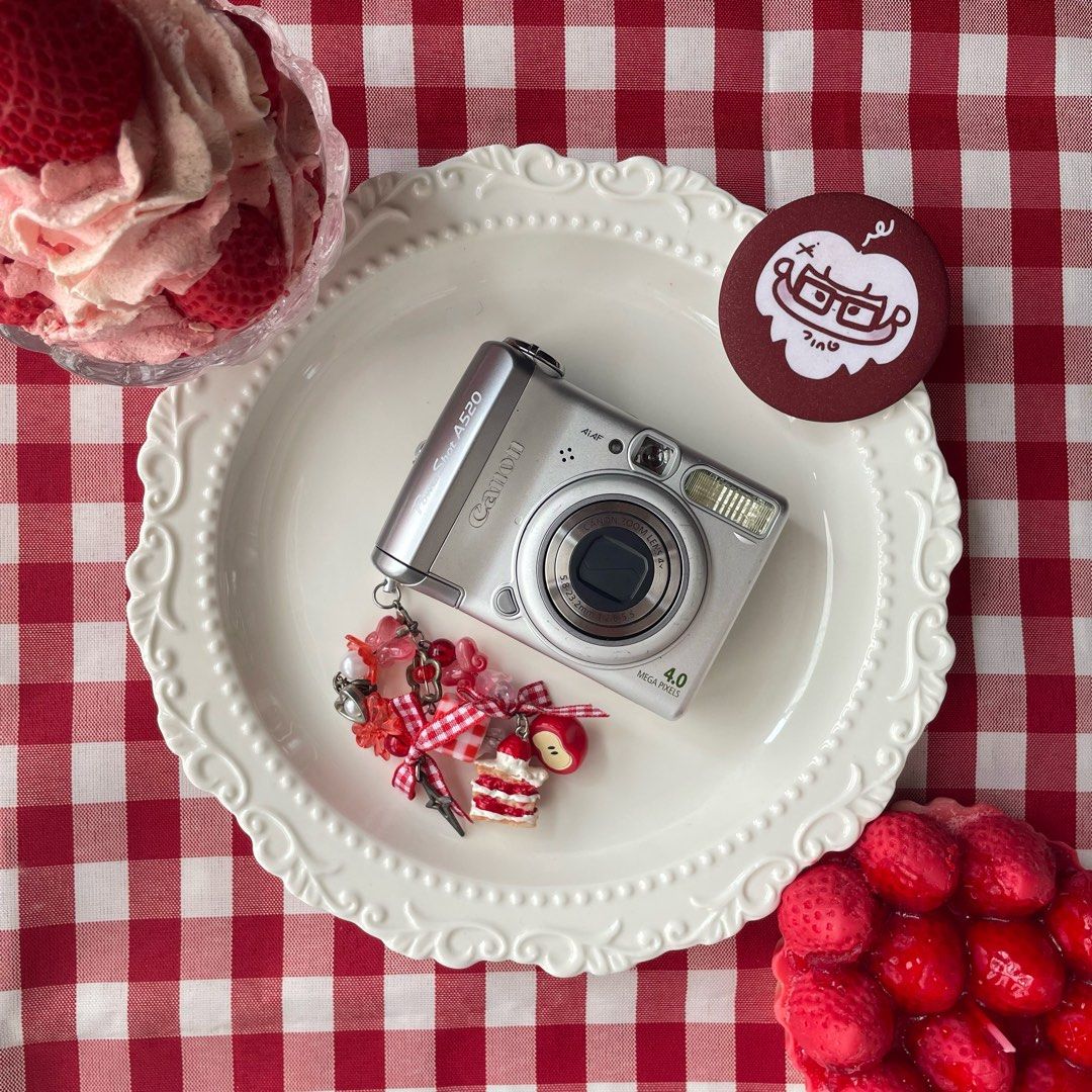 digicam — canon powershot a520 (Category: Cameras) located in Mabalacat. Submitted by r3k_1 (Listing ID 1471028425, Image 2). Description: 𐙚 inclusions — unit — battery — memory card + freebies: ♡ hard case (d zone) ♡ beaded strap (d zone) ♡ extra (d zone) ♡ disposable cleaning cloth ♡ stickers ♡ mini squishy 𐙚 issue/s (outputs not affected) — lcd burn & leak (repairable | replaceable) 𐙚 body condition: moderate signs of usage (visible dents a