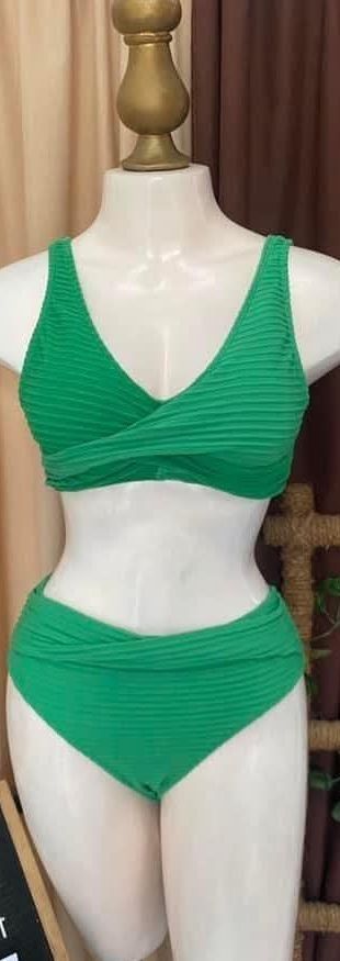 Two-piece bikini sets (size SMALL) (Category: Bikinis & Swimsuits) located in Taguig. Submitted by thesleepypanda000 (Listing ID 1470961330, Image 3). Description: Zaful White top & printed bottom - worn twice only Zaful black top & printed bottom - worn twice only Green bikini - worn once only (di ko na maalala yung brand) - Style: Two-piece high-waist bikini - Ideal for: Beach trips, pool lounging, and vacations location: Binan, Laguna.