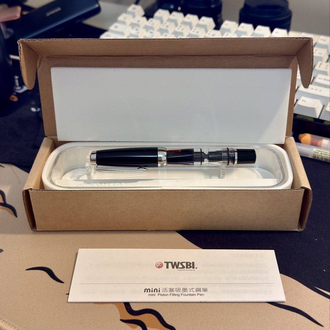 TWSBI Diamond Mini Classic Fountain Pen (Category: Stationery & School Supplies) located in Pasig City. Submitted by sam00939 (Listing ID 1470948221, Image 1). Description: TWSBI Diamond Mini Classic Fountain Pen <F> - comes with the original box - filled with Diamine Rustic Brown RFS: I don’t reach out for it as much. No issues MoP: Gcash / Bank transfer Pick up only at Kapitolyo, Pasig.