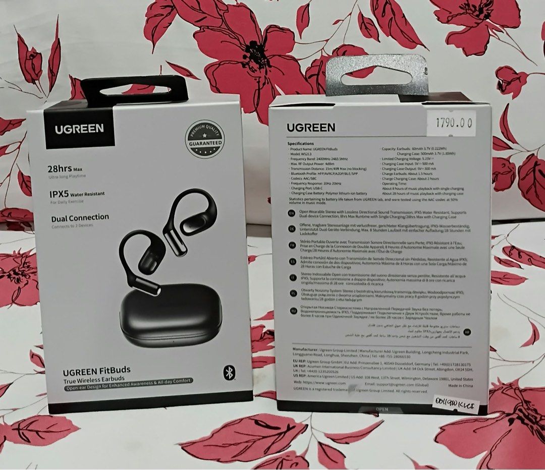 UGREEN Fitbuds True Wireless Earbuds IPX5 (Category: Earphones) located in Manila. Submitted by mxrx_ (Listing ID 1471078902, Image 2). Description: .