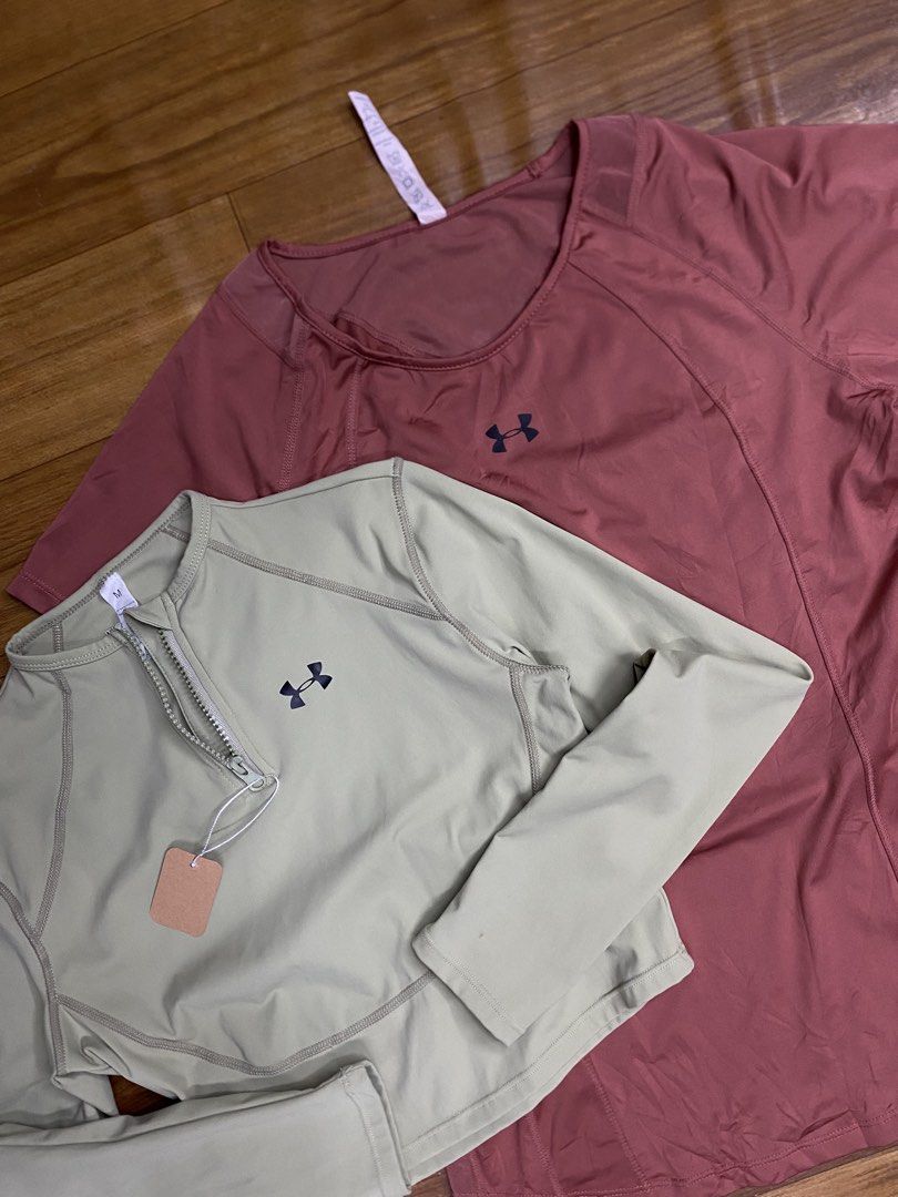 Under armour compression heat gear (Category: Activewear) located in Manila. Submitted by freshfindresale (Listing ID 1470961609, Image 3). Description: Both fit to medium size Like new No flaws Stretch Ganda sa personal .