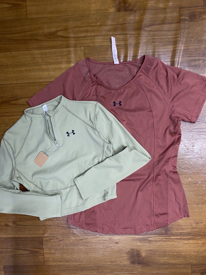 Under armour compression heat gear (Category: Activewear) located in Manila. Submitted by freshfindresale (Listing ID 1470961609, Image 1). Description: Both fit to medium size Like new No flaws Stretch Ganda sa personal .