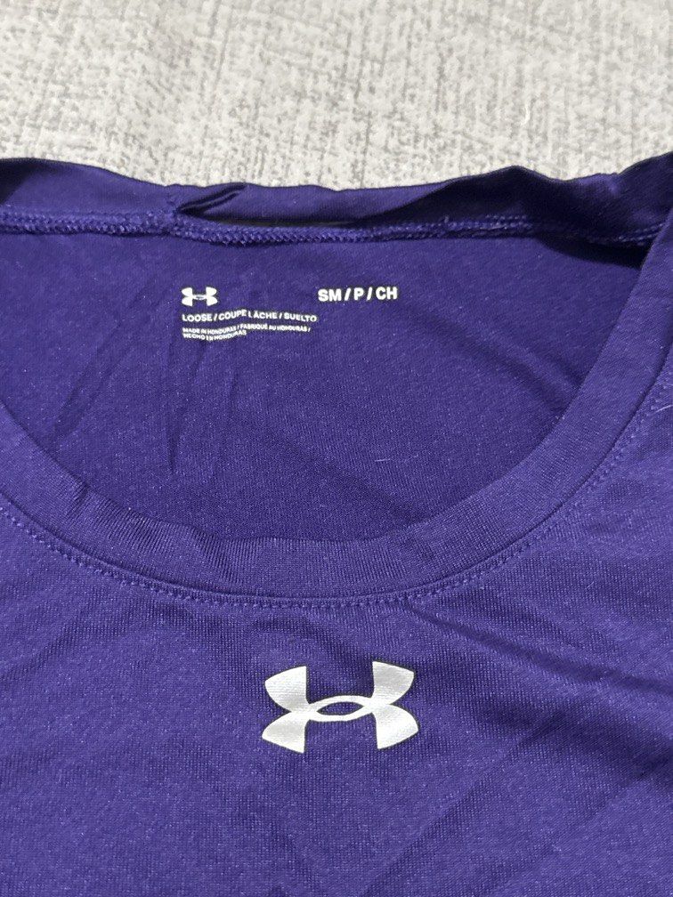 Under Armour Purple Training Shirt – Small (Category: Activewear) located in Pasay City. Submitted by bellita_05 (Listing ID 1471070497, Image 2). Description: .