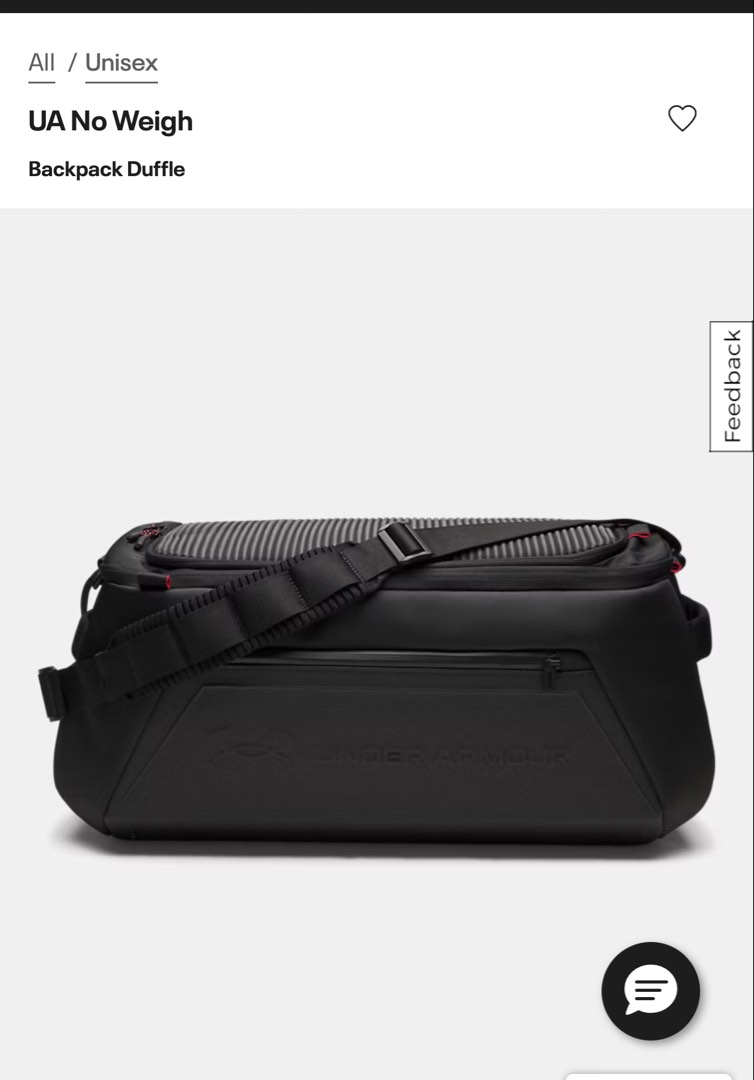 Under Armour UA No Weigh Backpack Duffle, Men's Fashion, Bags ...