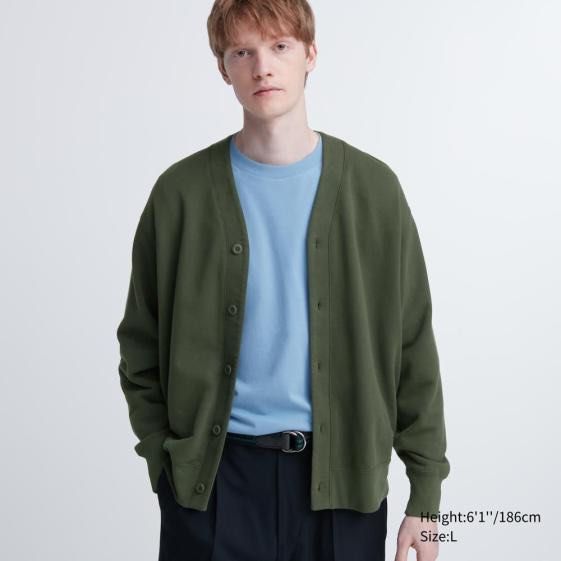 Uniqlo Men's Sweat Cardigan (Category: Coats, Jackets and Outerwear) located in Angeles City. Submitted by queenromero (Listing ID 1471069356, Image 2). Description: width: 22" length: 26".