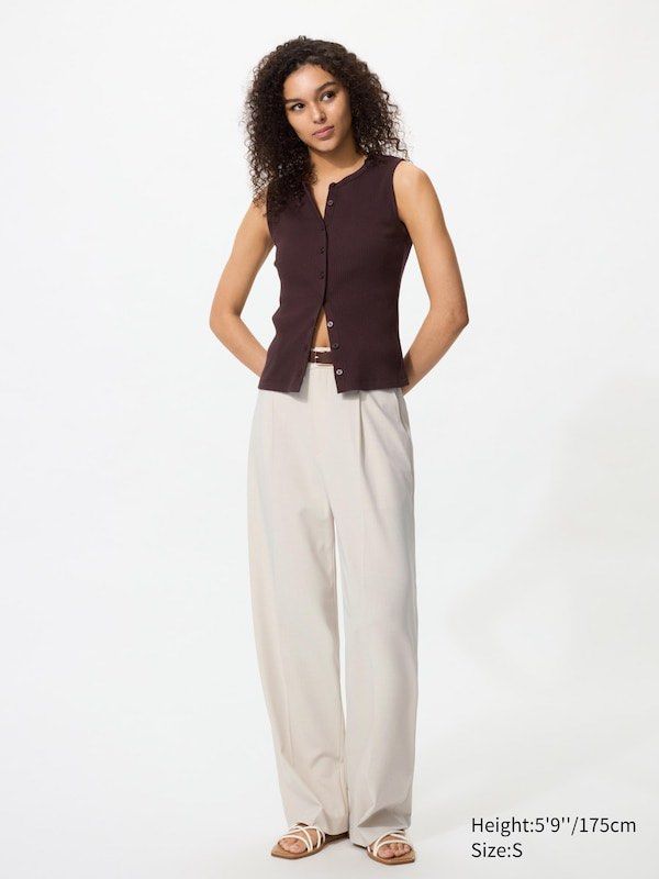 UNIQLO pleated wide trouser (Category: Other Bottoms) located in San Jose del Monte. Submitted by mamiracky (Listing ID 1471030817, Image 1). Description: .