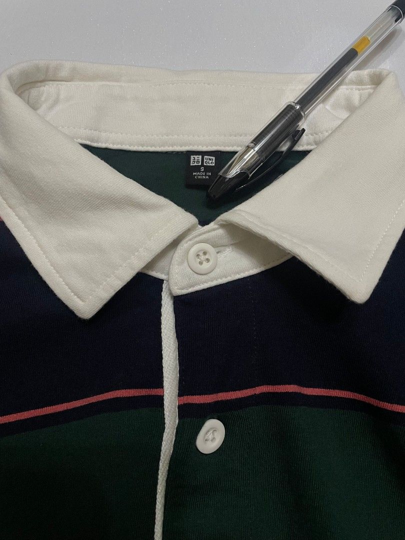 Uniqlo Polo Stripe Shirt (Category: Tshirts & Polo Shirts ) located in Munoz. Submitted by aj_findss (Listing ID 1471101233, Image 2). Description: As New Condition Color Rate 10 out of 10 Guaranteed Authentic/OG 💯 Size - small Measurements (inches) – Width ‘19.5 – Length ‘26 Shipping through J&T / LBC Shipping fee not included Mode of payment 💳 - Gcash Kindly Message me for inquiries 📲💞 .
