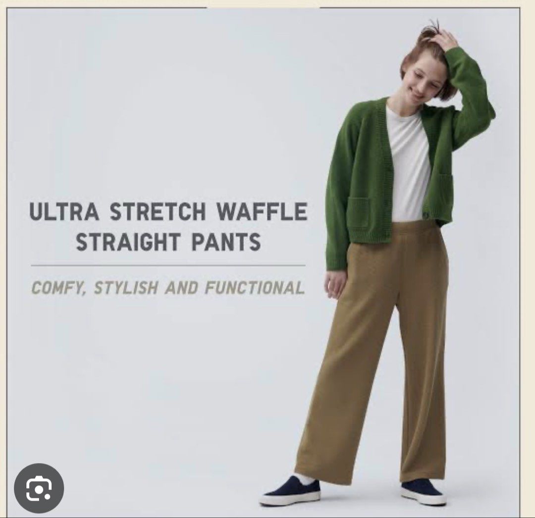 Uniqlo Waffle Knit Lounge Pants (M) (Category: Other Bottoms) located in Quezon City. Submitted by jen_o (Listing ID 1470933103, Image 1). Description: Color: Khaki Used only a few times! Looks new :) .
