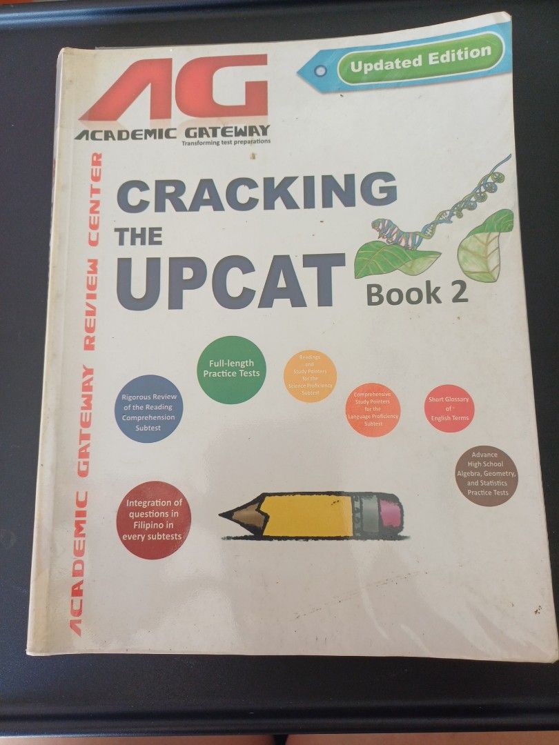 UPCAT Reviewer Books (Category: Textbooks) located in San Mateo. Submitted by misskay.94 (Listing ID 1470984395, Image 2). Description: Academic reviewer textbooks for the UPCAT. Details: Year 2018 Book 1: Math and Science Book 2: Study Pointers include General Science, Earth Science, Biology, Chemistry, Physics and Language Proficiency..