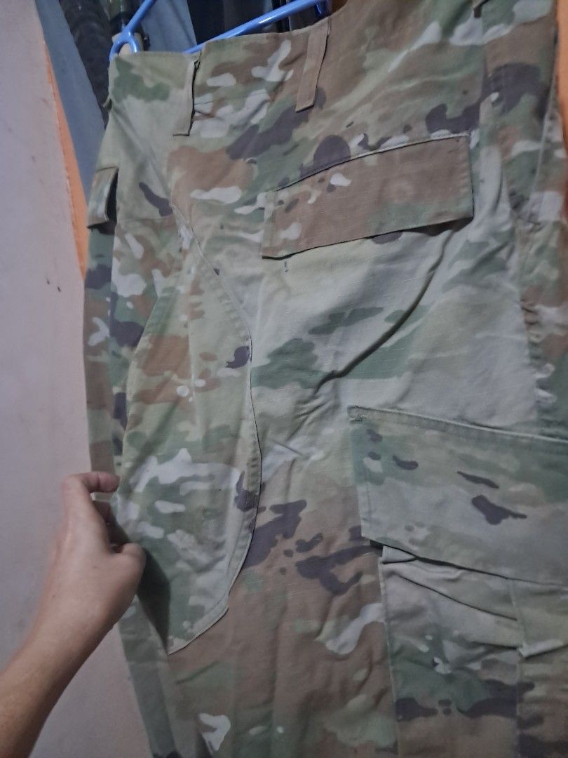 US Military Multicam OCP Cargo Pants Large Regular (Category: Trousers) located in Davao. Submitted by rbjuvyreyn18879 (Listing ID 1471040900, Image 3). Description: - Authentic US military issue cargo pants - Genuine Multicam OCP camouflage pattern - Size: Large Regular (Fits waist 35" to 39", Inseam 29 1/2" to 32 1/2") - Durable ripstop fabric built to last - Multiple utility pockets for ample storage - Reinforced knees for extra durability - D