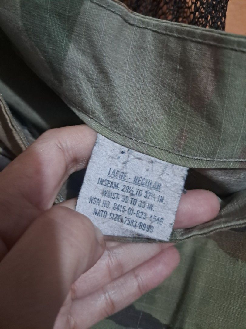 US Military Multicam OCP Cargo Pants Large Regular (Category: Trousers) located in Davao. Submitted by rbjuvyreyn18879 (Listing ID 1471040900, Image 1). Description: - Authentic US military issue cargo pants - Genuine Multicam OCP camouflage pattern - Size: Large Regular (Fits waist 35" to 39", Inseam 29 1/2" to 32 1/2") - Durable ripstop fabric built to last - Multiple utility pockets for ample storage - Reinforced knees for extra durability - D