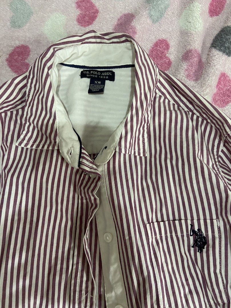 U.S. Polo Assn. Striped Button-Down Shirt (Category: Longsleeves) located in Imus. Submitted by jhhjlvr (Listing ID 1470992305, Image 2). Description: ⋆ polo assn unisex button down shirt ⋆ can be used for layering or bolero ⋆ Mode of payment: BDO/Maribank/Gotyme or Gcash ⋆ can do meet-ups around imus or dasma .
