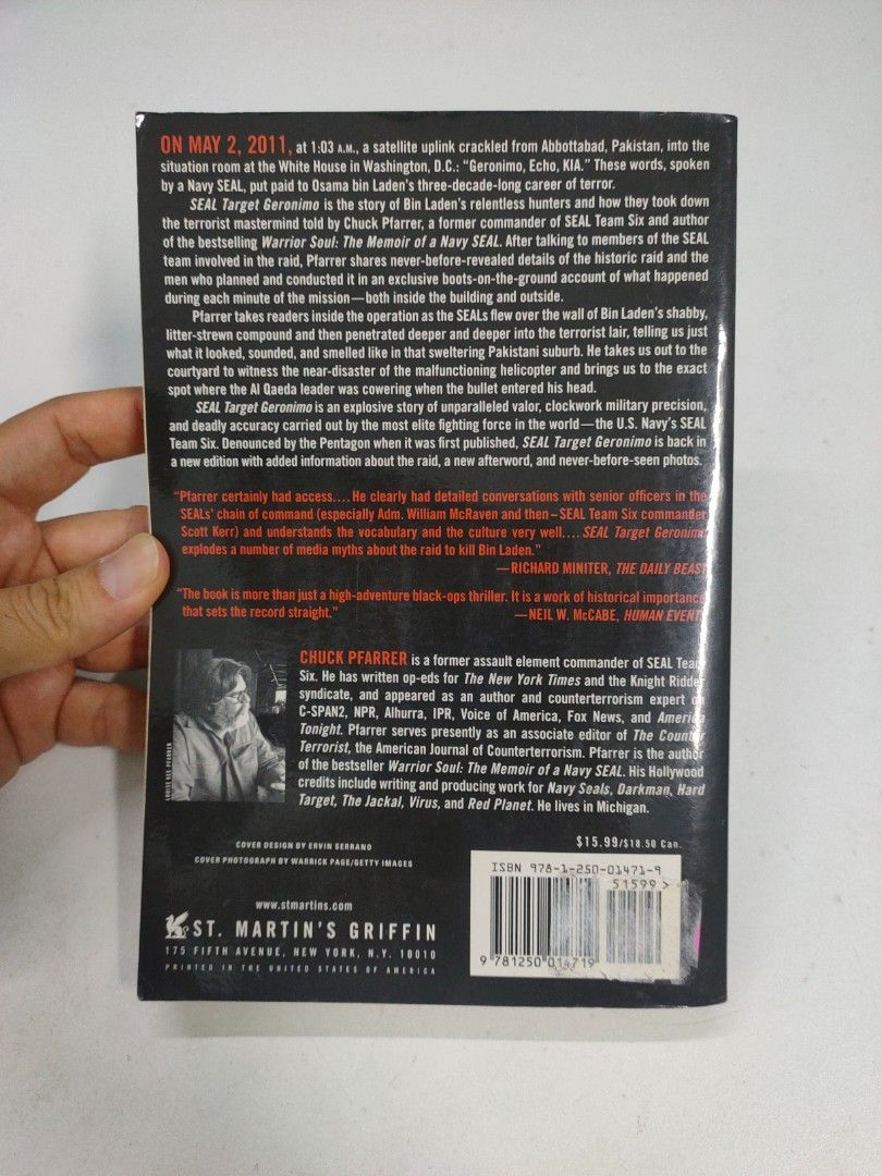 [Used] SEAL Target Geronimo by Chuck Pfarrer (Nonfiction > Military ...