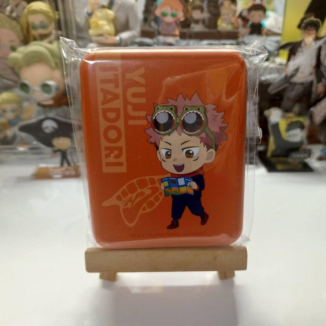USJ Yuji Itadori tin can container (Category: Figurines & Statues) located in Quezon City. Submitted by ulan_g (Listing ID 1470991858, Image 1). Description: Loc: Quezon City Payment: Gcash Delivery via: J&T, LBC, lalamove. Buyer shoulders shipping fee..