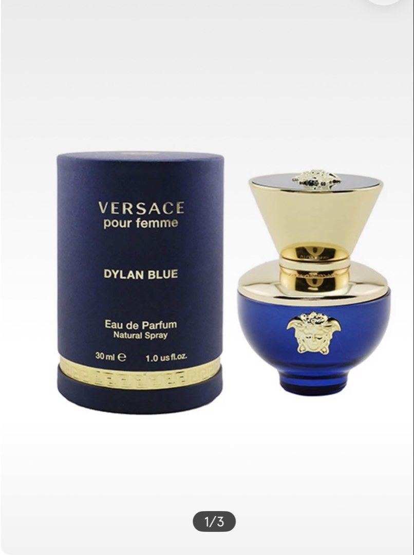 versace pour femme dylan blue 30 ml (Category: Fragrance & Deodorants) located in Quezon City. Submitted by mine4now (Listing ID 1471078570, Image 1). Description: What: Authentic versace pour femme dylan blue Origin: Macys in the US Condition: 5% to 10% used out of 30 ml. please see photo. Size: 30 ml RFS: Decluttering .