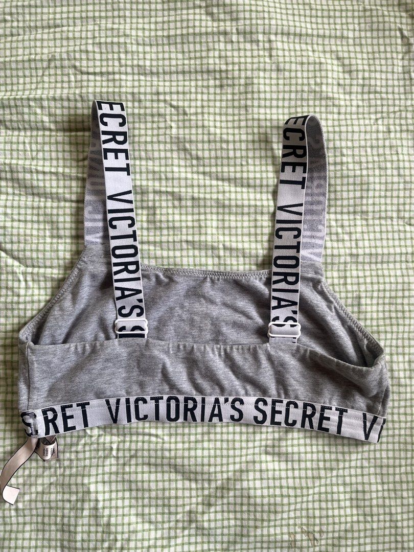 Victoria's Secret Gray Bralette (Category: Undergarments & Loungewear) located in Manila. Submitted by mayet_459 (Listing ID 1470967664, Image 3). Description: fits xs to s like new.