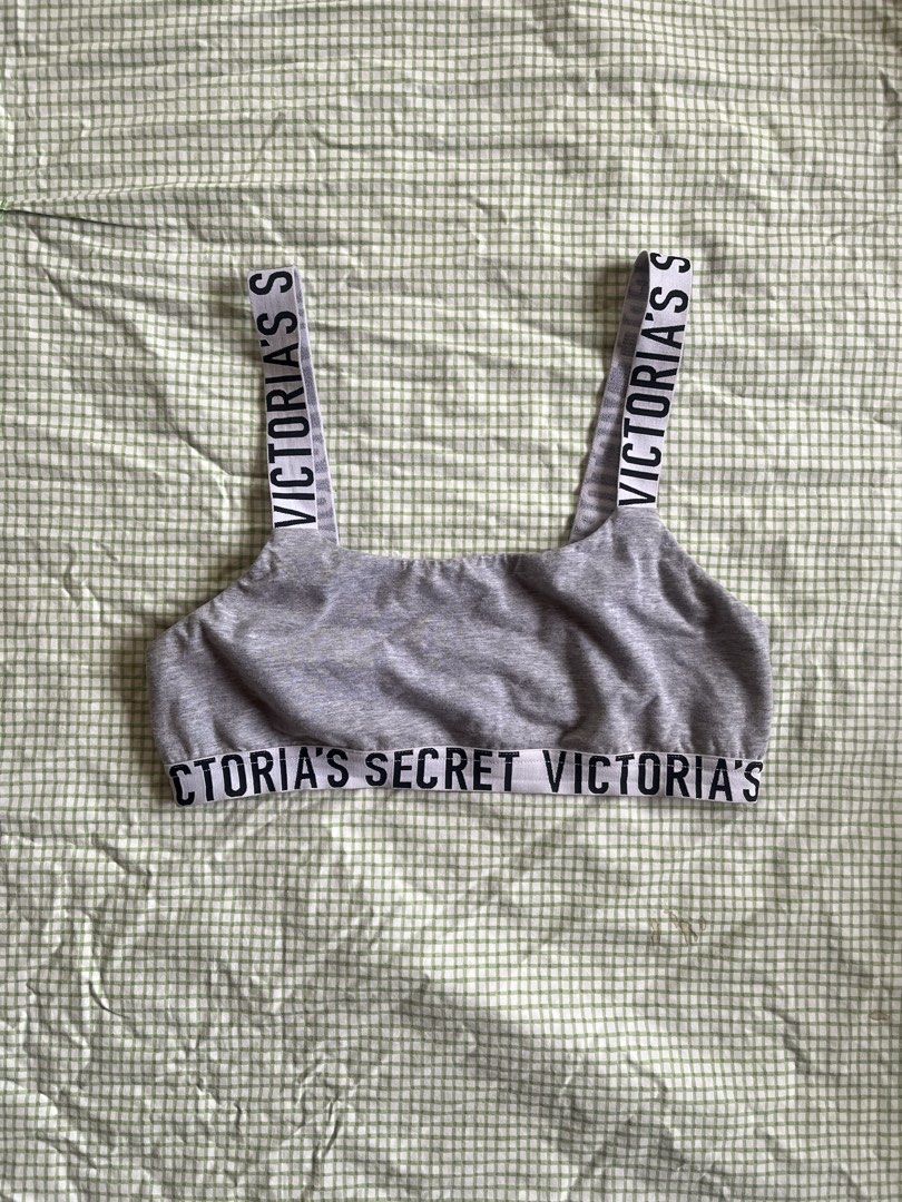Victoria's Secret Gray Bralette (Category: Undergarments & Loungewear) located in Manila. Submitted by mayet_459 (Listing ID 1470967664, Image 1). Description: fits xs to s like new.