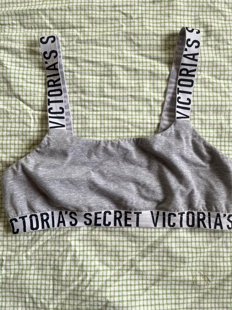 Victoria's Secret Gray Bralette (Category: Undergarments & Loungewear) located in Manila. Submitted by mayet_459 (Listing ID 1470967664, Image 2). Description: fits xs to s like new.