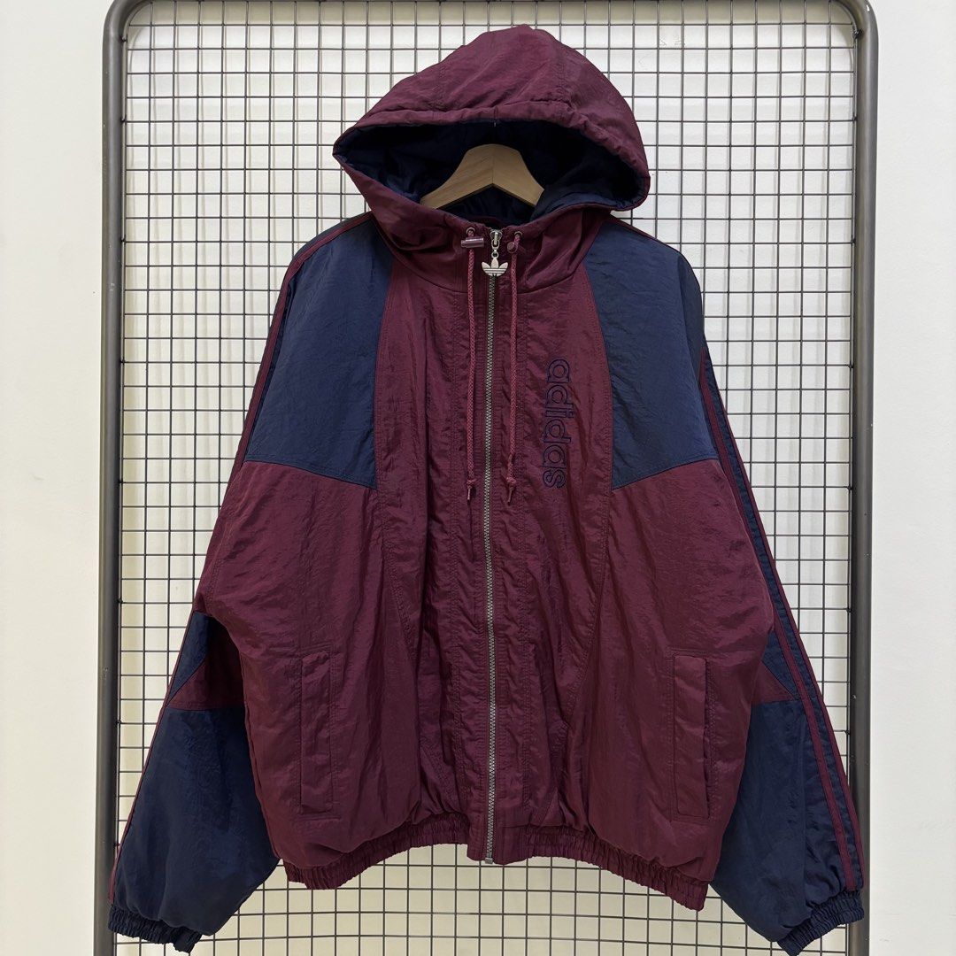 Vintage Adidas Original Puffer Winter Big Logo colour block Boxy Jacket ...
