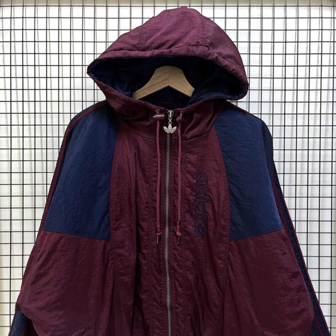 Vintage Adidas Original Puffer Winter Big Logo colour block Boxy Jacket ...
