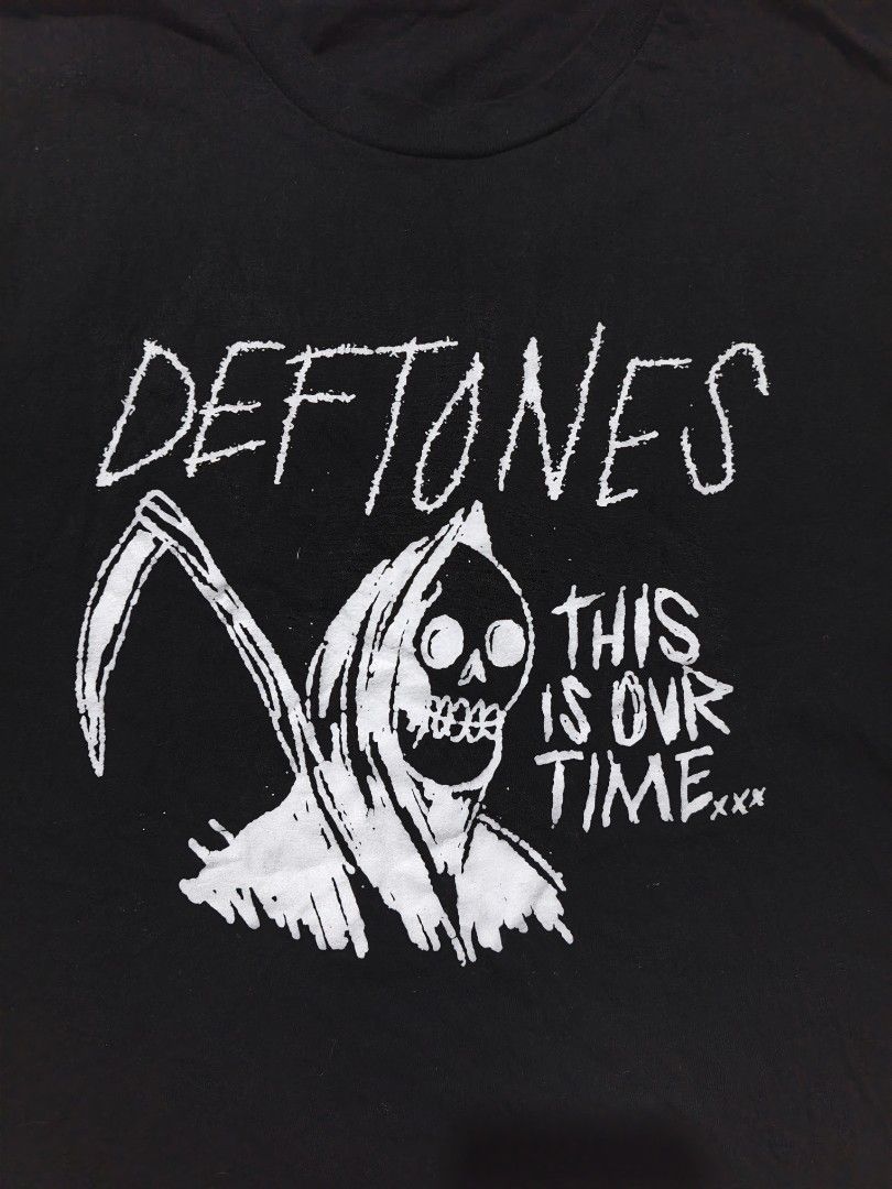Vintage Deftones "It's our time" Shirt (Category: Formal Shirts) located in Minglanilla. Submitted by out.thrift (Listing ID 1471079229, Image 2). Description: 💀 DEFTONES "IT'S OUR TIME" BAND SHIRT 📌GREAT CONDITION 📌SIZE L ( 21X29) 📌COMPLETE TAG 📌COLOR RATE 9/10 📌NEED WASH 📍CEBU 📦SHIP J&T 👤VISIT OUT THRIFT FOR LEGITIMACY AND PERMANENT VOUCH ❗PLS MANAGE YOUR EXPECTATIONS SINCE THE ITEM IS THRIFTED.