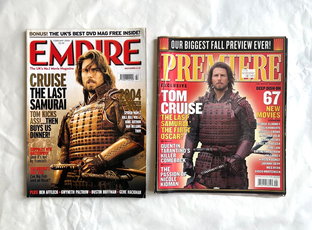 Vintage Empire and Premiere Magazines Tom Cruise The Last Samurai ...