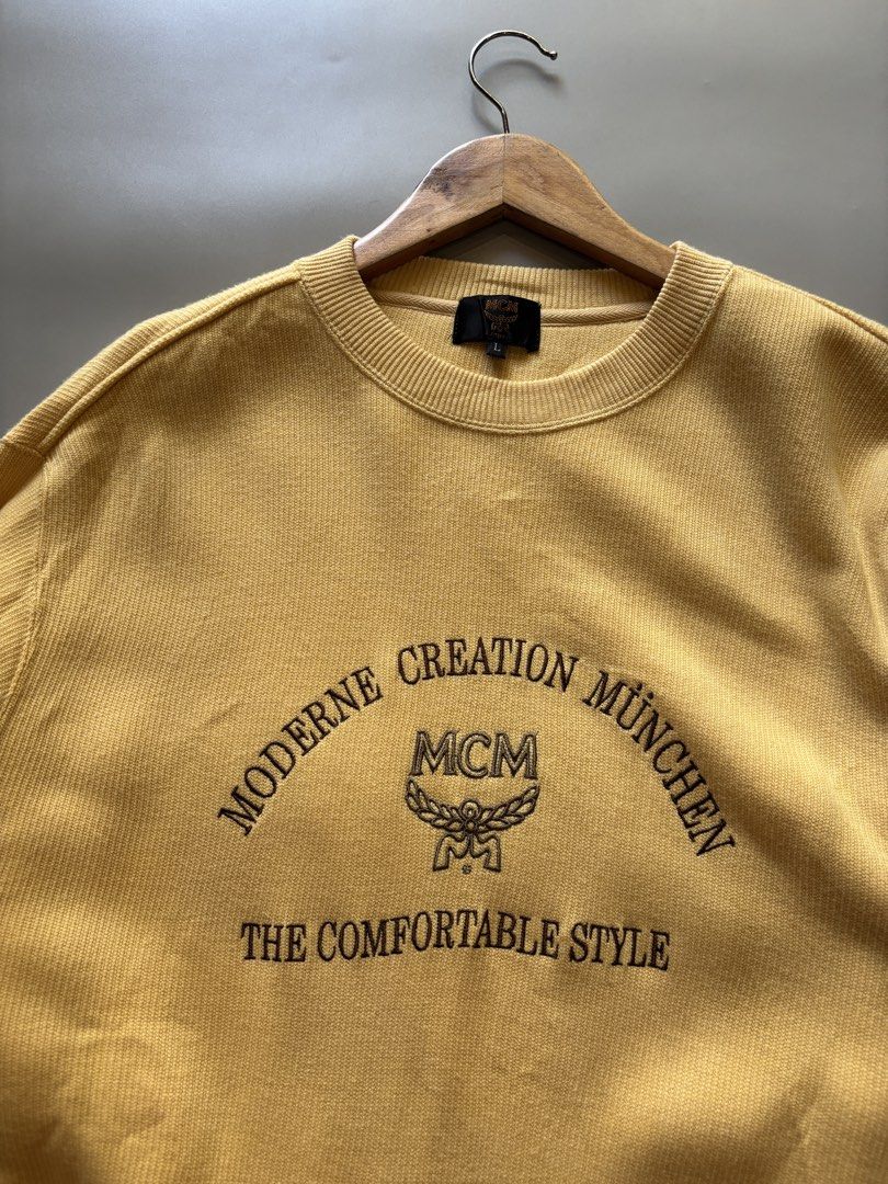 Vintage MCM Sweatshirt (Category: Hoodies) located in Cebu City. Submitted by clylejavan060400 (Listing ID 1470974785, Image 2). Description: Size Large Width 20.5 Length 30 Stretchable Like new .
