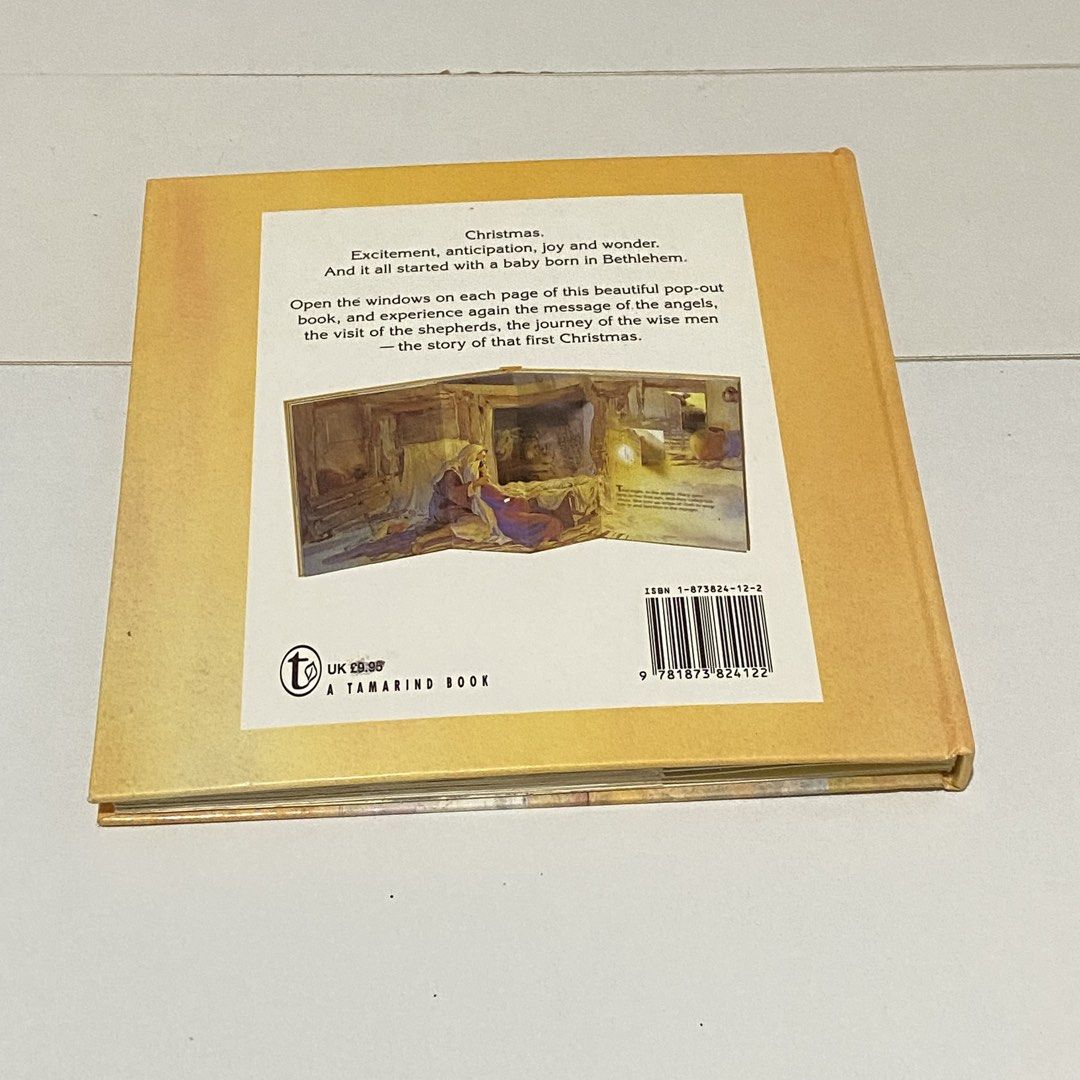 vintage Pop up book (Category: Children's Books) located in Manila. Submitted by eleabookfinds (Listing ID 1470943586, Image 2). Description: Title: A baby in Bethlehem Format: Vintage Hardback Pop up Book first edition 1994 Condition: Like New introducing Jesus birth comment: M to claim location: Tanauan Leyte 📍Ship nationwide via SPX, jnt, SCO available disclaimer: All books are preloved unless stated otherwise (brandnew). Book conditions are 