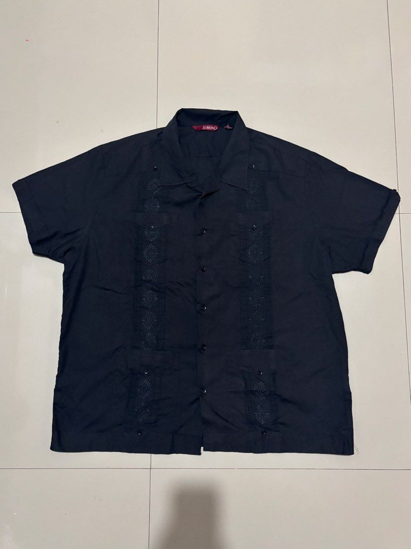 Vintage Sobrino Cuban Polo (Category: Tshirts & Polo Shirts ) located in Zamboanga. Submitted by soul.decay (Listing ID 1470858091, Image 1). Description: 400 FREE SF Size XL-2XL, XL on Tag Guayabera / Cubavera Inspired Excellent condition (no issues) Details are super nice/unique 🚚 J&T Express 💵 MariBank | BPI | BDO 📍 Zamboanga City Tags: Guayabera , Cubavera , Vintage Cuban Polo , Bowling Polo , Modern Barong Polo.