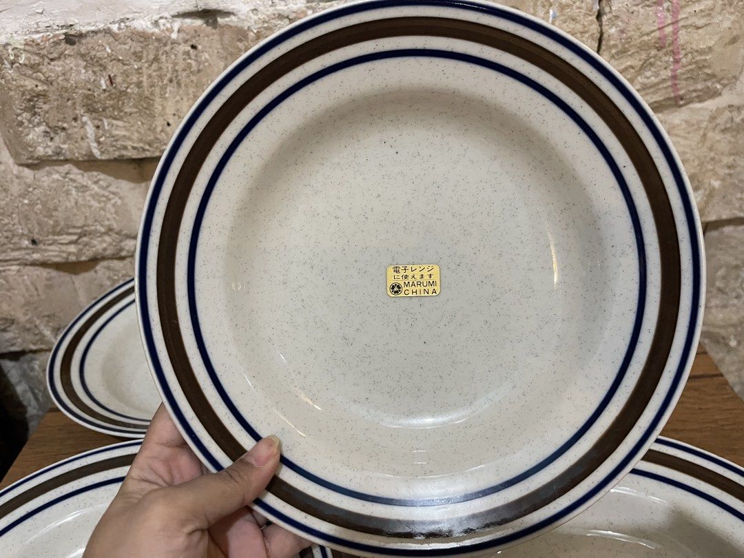 vintage stoneware plates L3x9 (Category: Dinnerware & Cutlery) located in San Fernando. Submitted by japansurpluselyu (Listing ID 1470972193, Image 3). Description: .