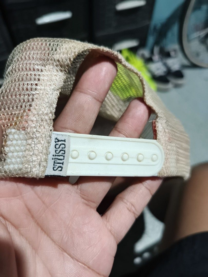 Vintage Stussy Trucker Cap (Category: Caps & Hats) located in Cainta. Submitted by ibannedz_ (Listing ID 1470996309, Image 2). Description: For sale only Vintage Stussy Trucker Cap Condition kita na sa pic need restoration since natambak ng matagal Issues kita na sa picture pwede ako magsend ng vid if ever gusto nyo. Dm me cainta rizal area. Pref lalamove..