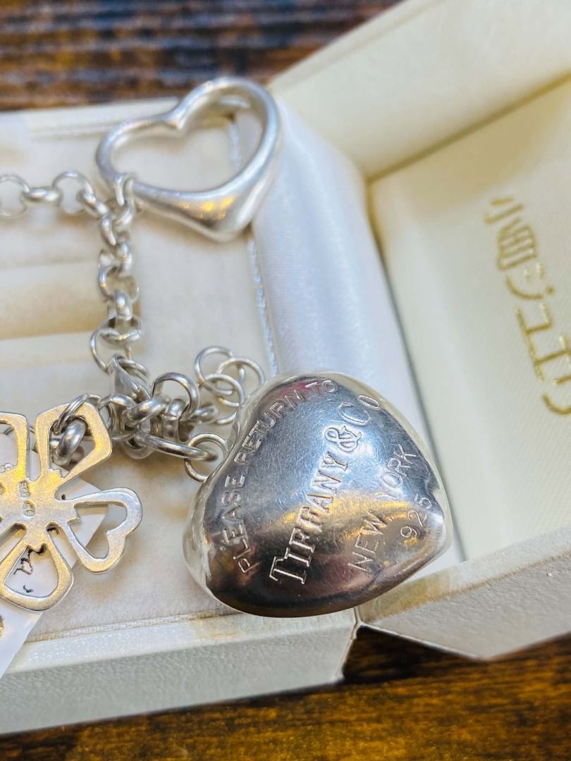 Vintage Tiffany & Co Charm Silver Bracelet (Category: Bracelets) located in Baguio. Submitted by asna_taku (Listing ID 1471011633, Image 2). Description: Vintage Tiffany & Co Charm Silver Bracelet 28.5g Adjustable up to 19CM ₱11280.