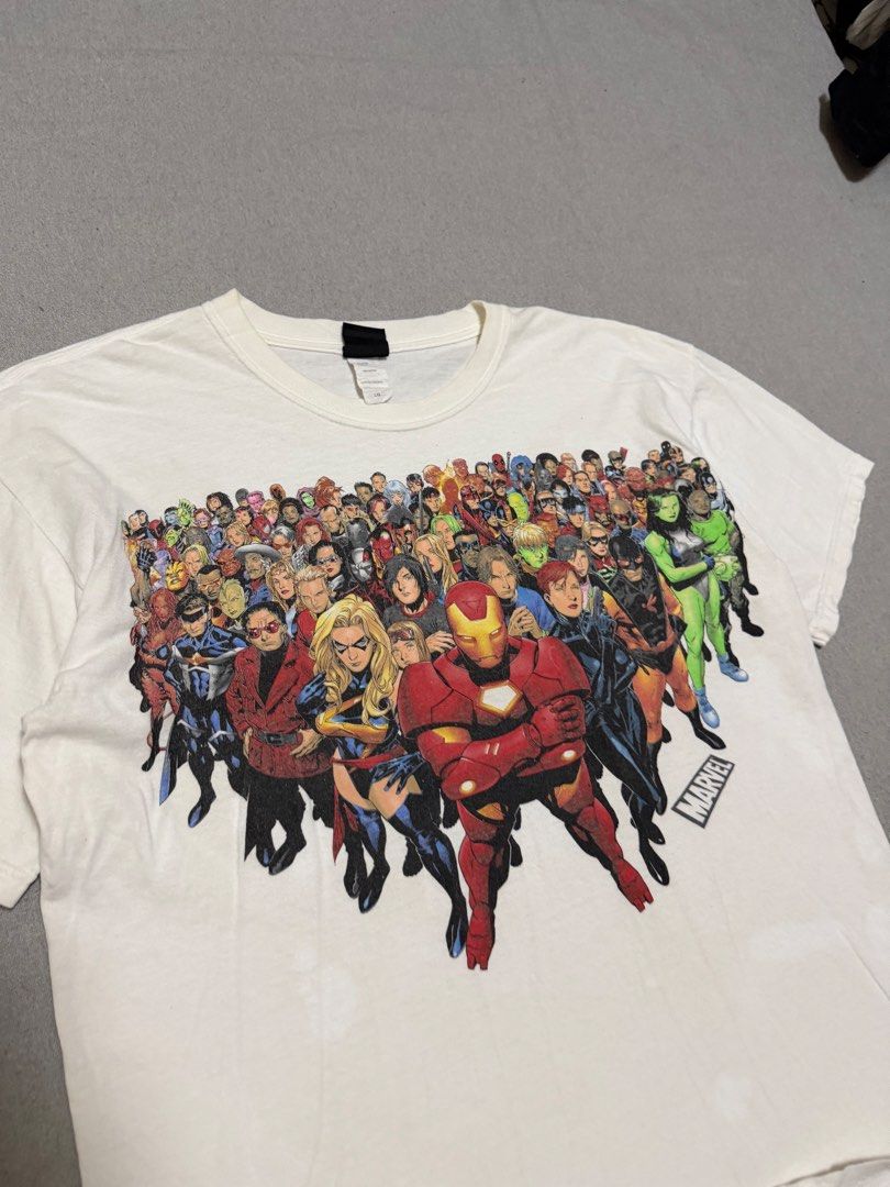 Vintage y2k Marvel Mad Engine Shirt (Category: Tshirts & Polo Shirts ) located in Bulacan. Submitted by sanjisthrift (Listing ID 1471098676, Image 2). Description: Size Large Width 22.5 Length 26.5 Very Good Condition 9/10 Minor stains Hairlines.