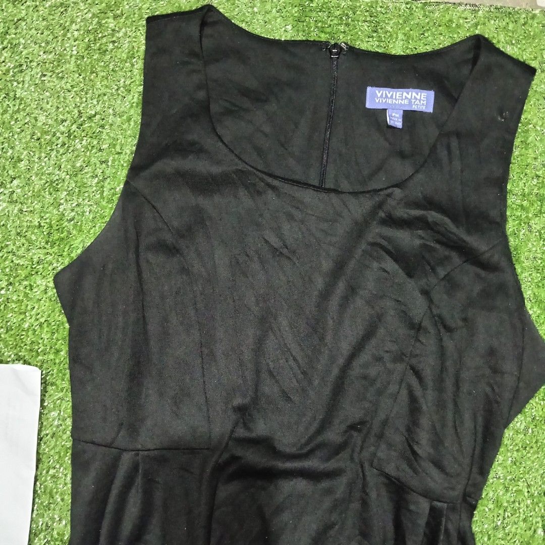 Vivienne tam flare mini dress (Category: Dresses) located in Polomolok. Submitted by instajunk.phv2 (Listing ID 1470972045, Image 3). Description: Vivienne Tam black sleeveless fit-and-flare mini dress with a round neckline, fitted waist seam, and a flared skater skirt. Pm on tag ( petite medium) 16 inches with 33 inches length 2499php.