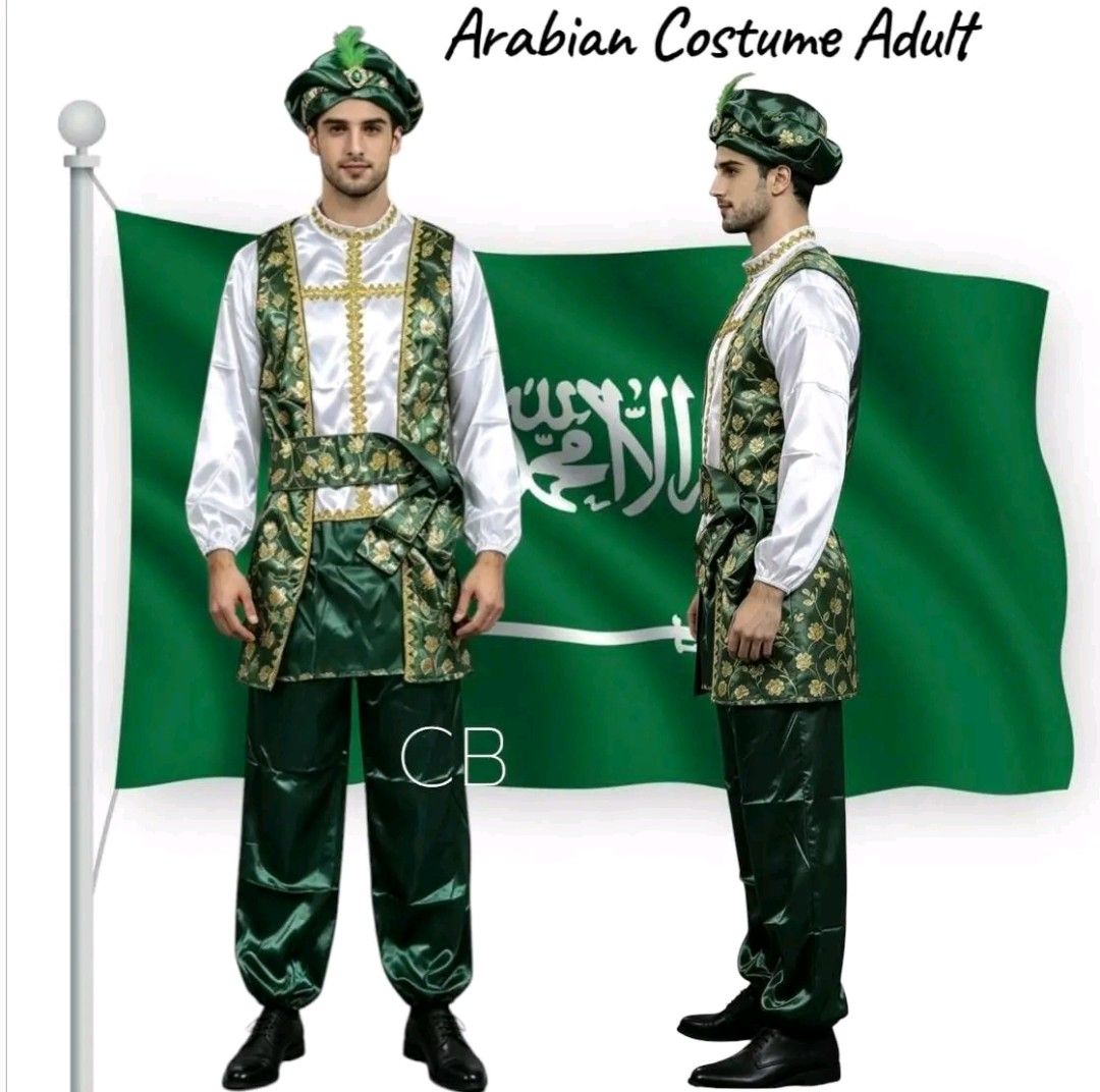 Warrior Arabian Adult Custome (Category: Activewear) located in Manila. Submitted by viashop02 (Listing ID 1471111193, Image 1). Description: Warrior Arabian Adult Costume ✅ Included: Top,Pants,Hat,Belt 🇸🇦 Rs Price: ₱1,280 ✅Size: (FreeSize Fit To 165-185cm) 🇸🇦 Actual photo is posted 🇸🇦 Made in Bangkok 🇸🇦 Good quality ✅ Cash on delivery via lalamove ✅ Pm for more information....