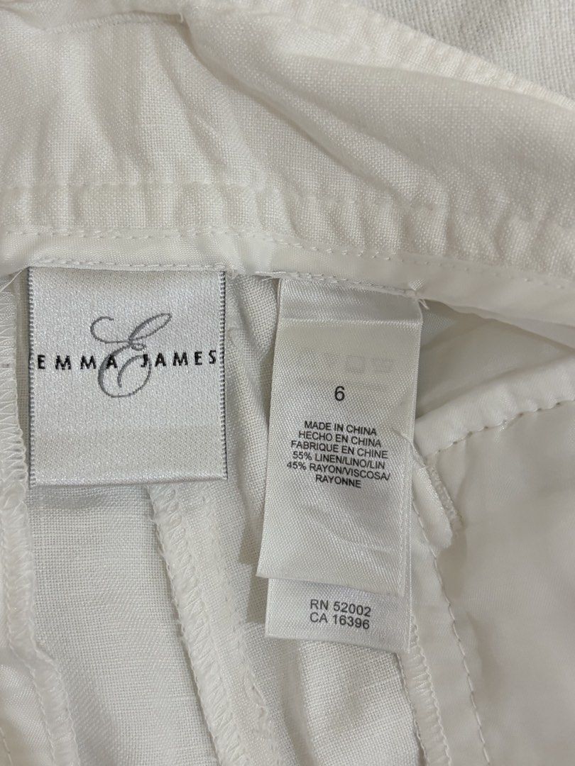 White Linen Cropped Pants (Category: Other Bottoms) located in Apalit. Submitted by minimaliztcloset (Listing ID 1470974245, Image 3). Description: Location: Angeles Pampanga.