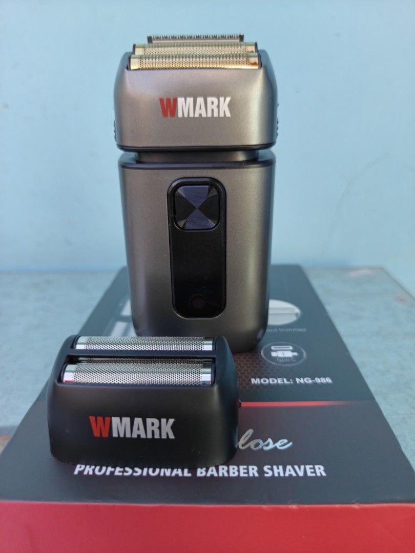 WMARK NG-986 Foil Shaver (Category: Men's Grooming) located in Manila. Submitted by dorkydavis (Listing ID 1471009049, Image 2). Description: For Sale WMark Foil Shaver NG986 PRICE: Php 500 (Bought for Php 906 from Sh00pee) CONDITION: Like New / No Issue (3 months old/Dalawang beses lang nagamit) Bought from Sh00pee/ Delivered on July 13, 2026 REASON FOR SELLING: Need funds / Hindi na nagagamit Location: Burgos Montalban, Rizal SPECS: Brand:WMARK