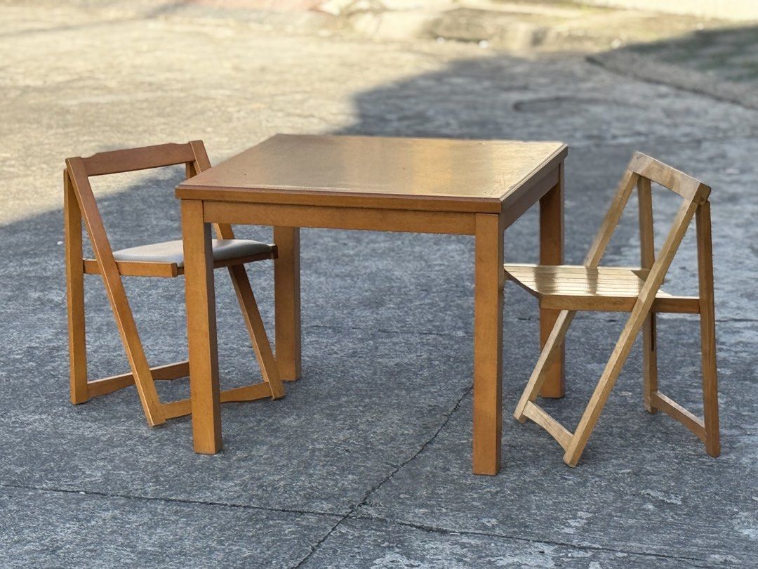 Wooden Square Dining Table (Category: Tables & Sets) located in Bulacan. Submitted by rock_off.thriftshop.ph (Listing ID 1470972909, Image 2). Description: .