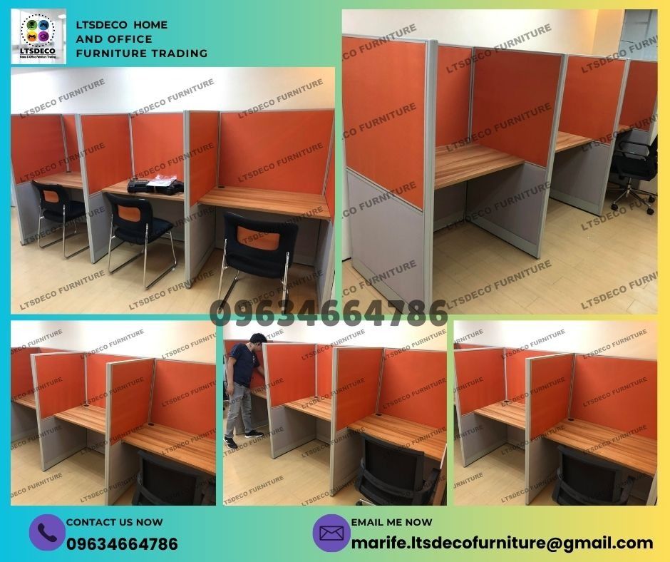 workstation table cubicles office partitions, Furniture & Home Living ...