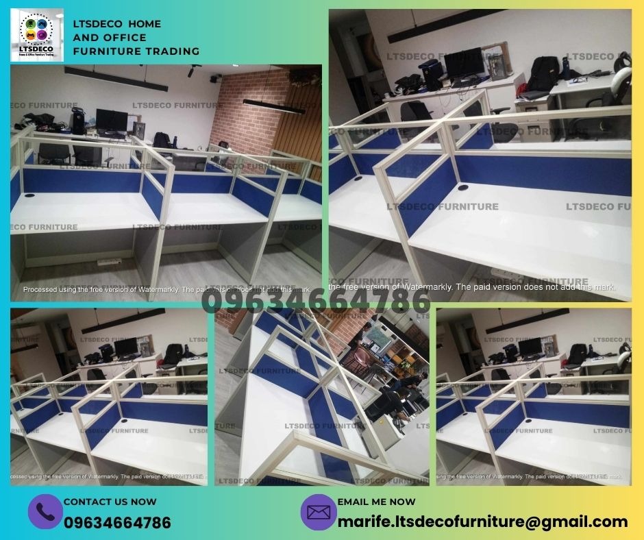 workstation table cubicles office partitions, Furniture & Home Living ...