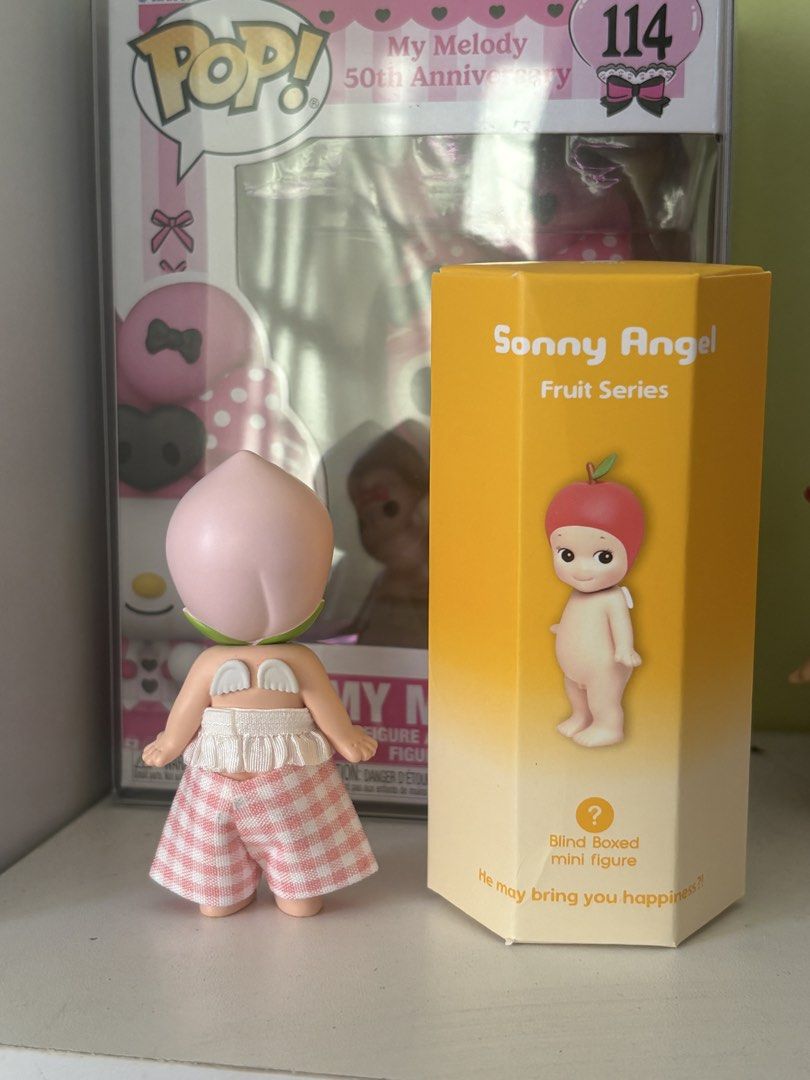 WTS SONNY ANGEL PEACH Fruit Series (Category: Designer & Blind Box Toys) located in Manila. Submitted by ileonajanae_ (Listing ID 1471006255, Image 2). Description: WTS SONNY ANGEL PEACH Mint condi w bnf included clothes 📍Sampaloc Manila.